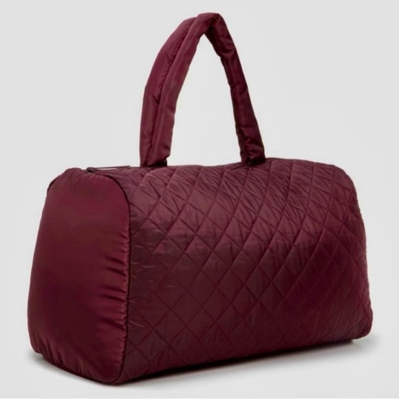 Quilted Burgundy Women's Bag - Picture 2 of 7